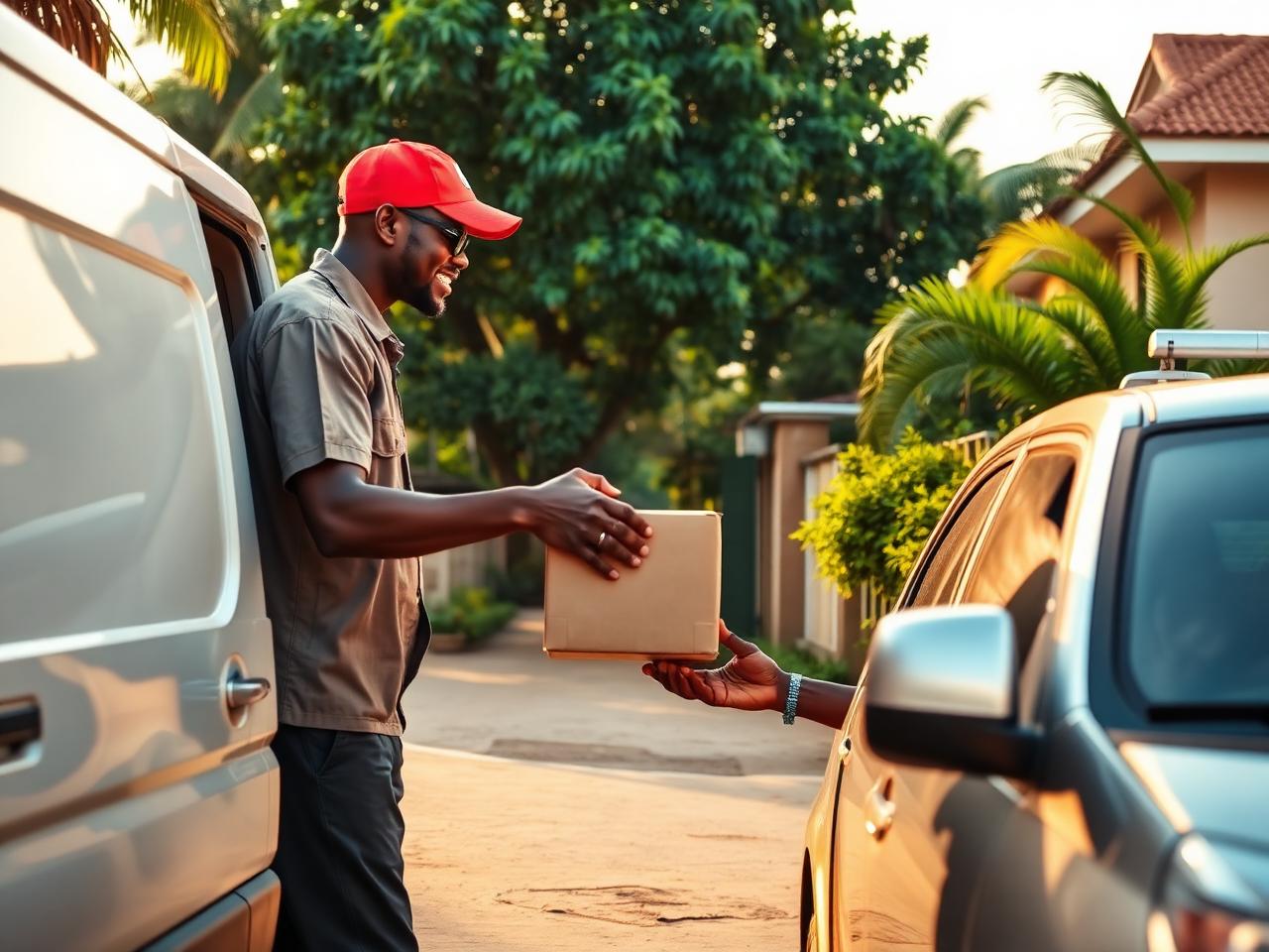 Door-to-Door Delivery operations handled by Omega Wan Shipping in Ghana